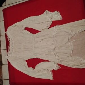 Elegant Cream Lace Dress